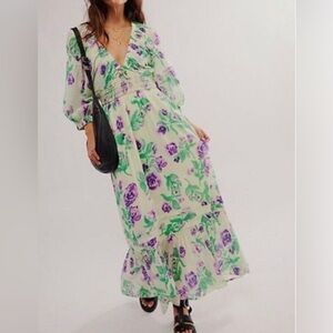 Free People Golden Hour Maxi Dress Size Xs NWOT